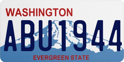 WA license plate ABU1944