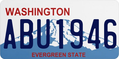 WA license plate ABU1946