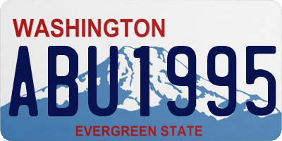 WA license plate ABU1995