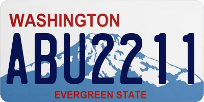 WA license plate ABU2211