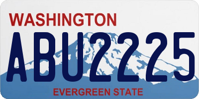 WA license plate ABU2225