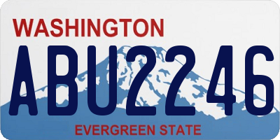 WA license plate ABU2246
