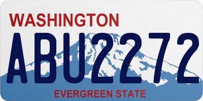 WA license plate ABU2272