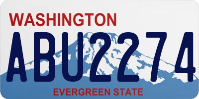 WA license plate ABU2274