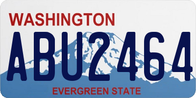 WA license plate ABU2464