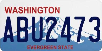 WA license plate ABU2473