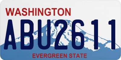 WA license plate ABU2611