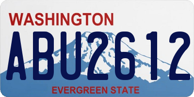 WA license plate ABU2612