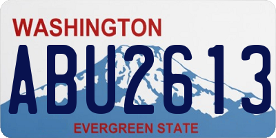 WA license plate ABU2613