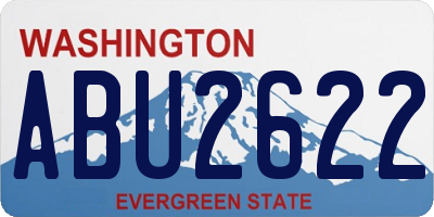WA license plate ABU2622