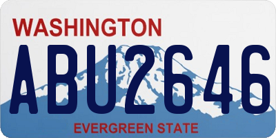 WA license plate ABU2646