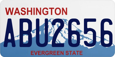 WA license plate ABU2656