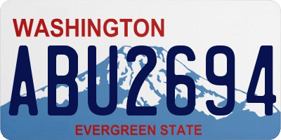 WA license plate ABU2694