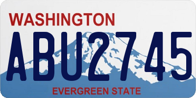 WA license plate ABU2745