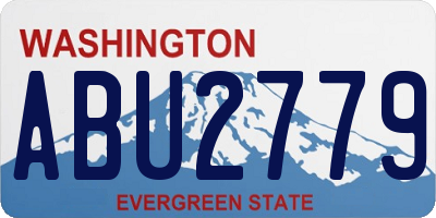 WA license plate ABU2779
