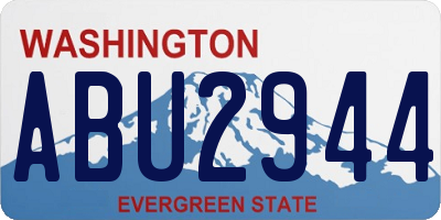 WA license plate ABU2944