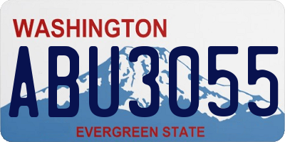 WA license plate ABU3055
