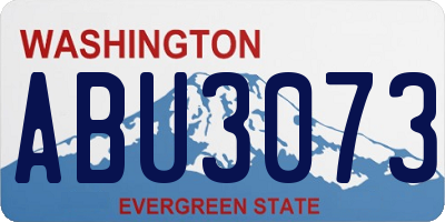 WA license plate ABU3073