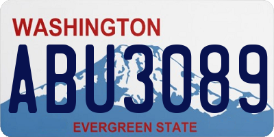 WA license plate ABU3089