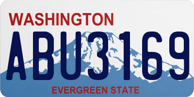 WA license plate ABU3169