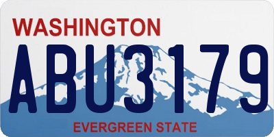 WA license plate ABU3179