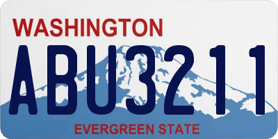 WA license plate ABU3211