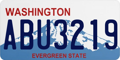 WA license plate ABU3219