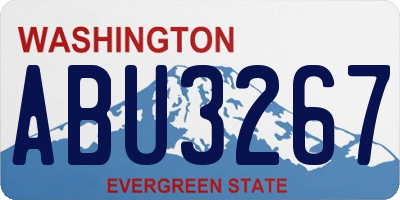 WA license plate ABU3267