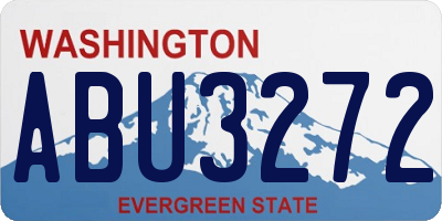WA license plate ABU3272