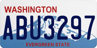 WA license plate ABU3297
