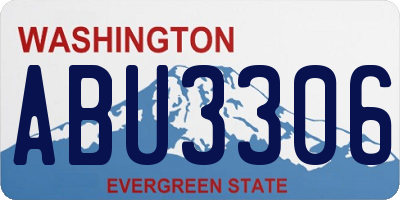 WA license plate ABU3306