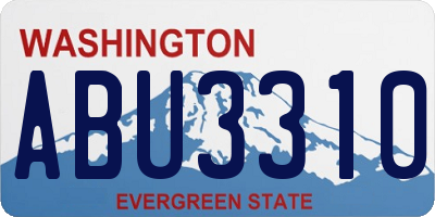 WA license plate ABU3310