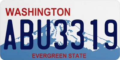 WA license plate ABU3319