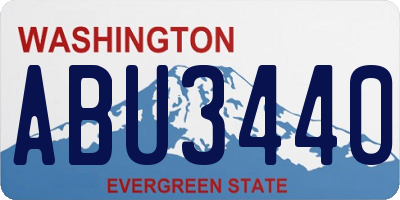 WA license plate ABU3440