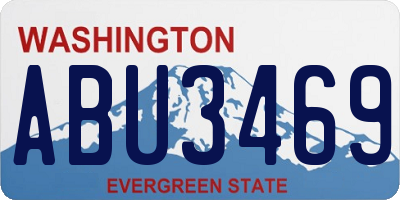 WA license plate ABU3469