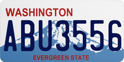 WA license plate ABU3556