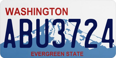 WA license plate ABU3724