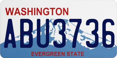 WA license plate ABU3736