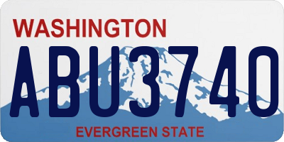 WA license plate ABU3740