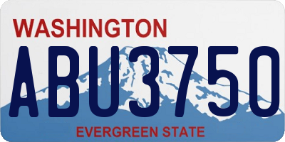 WA license plate ABU3750