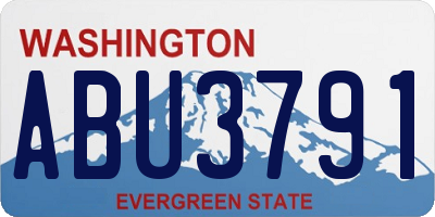 WA license plate ABU3791