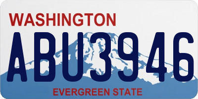 WA license plate ABU3946