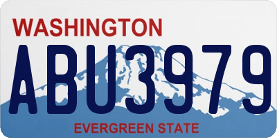 WA license plate ABU3979