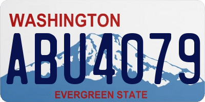 WA license plate ABU4079