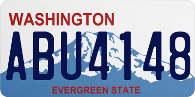WA license plate ABU4148