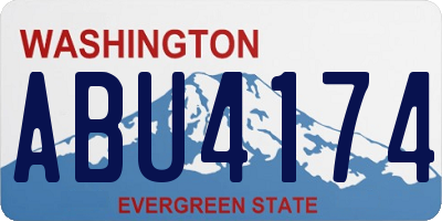WA license plate ABU4174