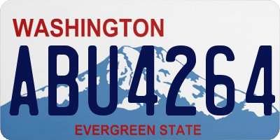 WA license plate ABU4264