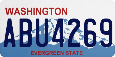 WA license plate ABU4269