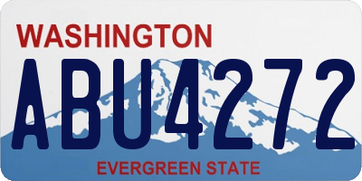 WA license plate ABU4272
