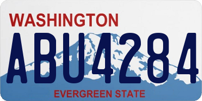 WA license plate ABU4284